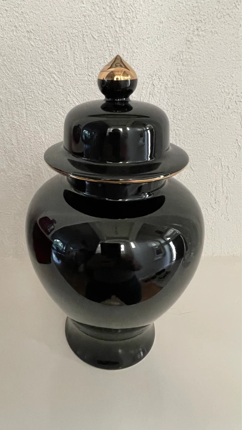 Vintage Black Ginger Jar - photo 5