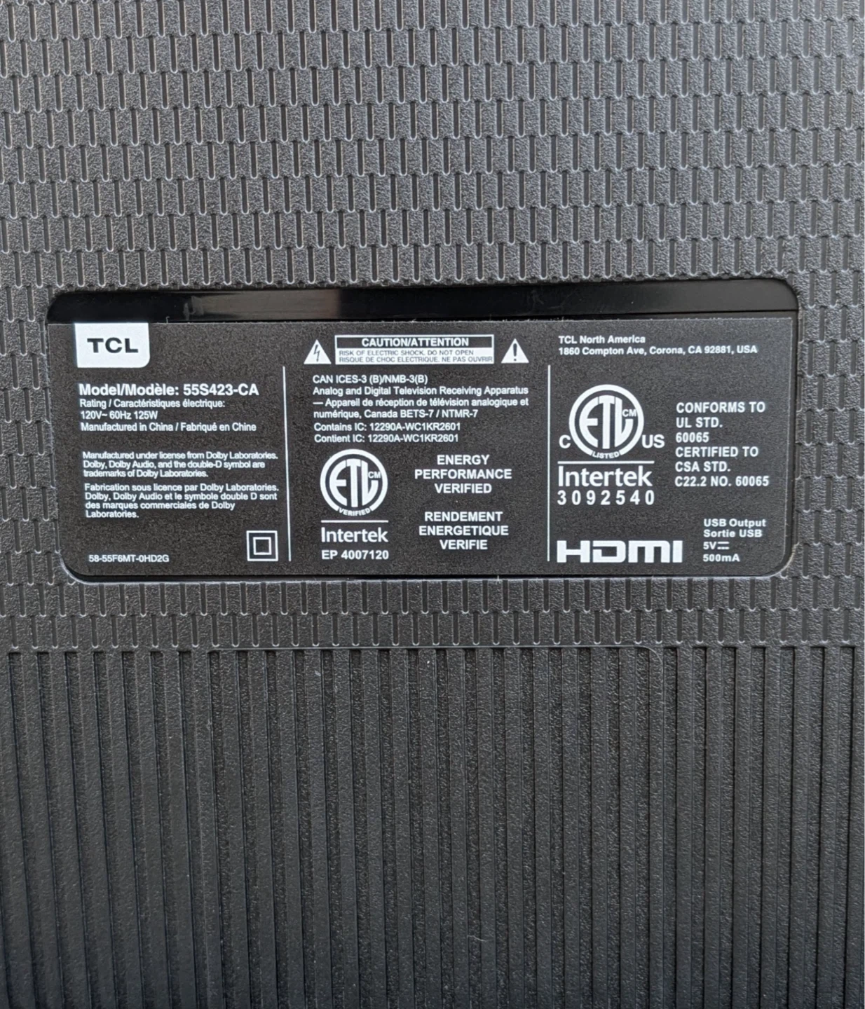 Tcl roku smart tv 55 inch - photo 3