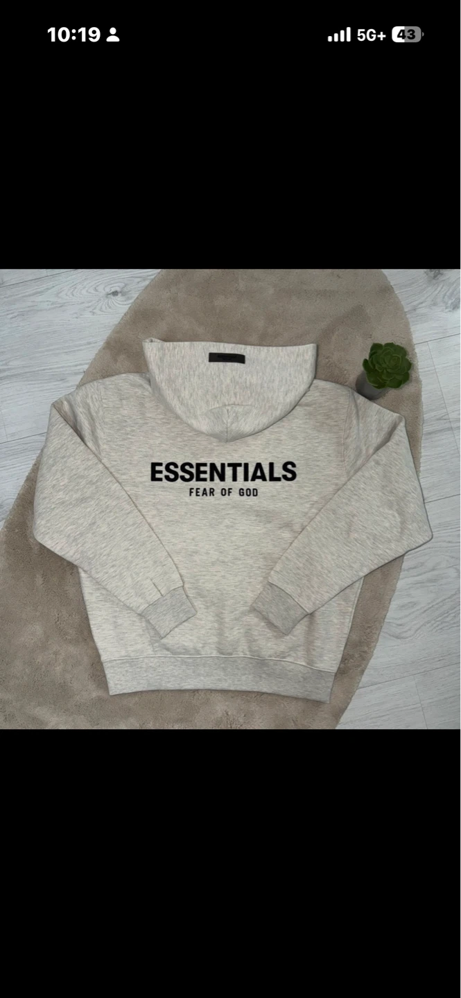 Fear of God Essentials Hoodie Grey Size Medium - photo 3