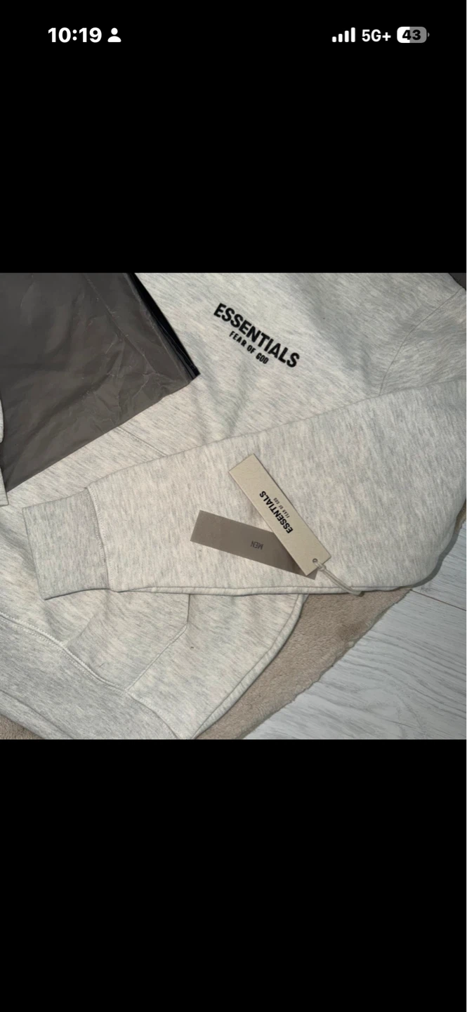 Fear of God Essentials Hoodie Grey Size Medium - photo 4
