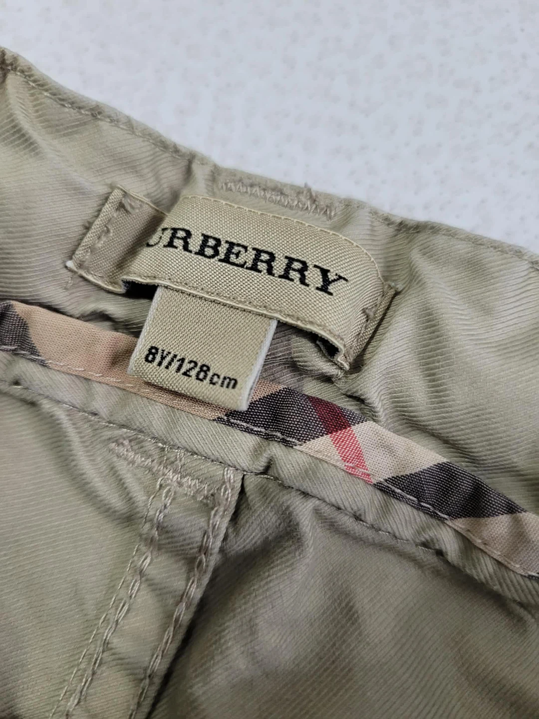 Burberry Kids Beige Cargo Shorts Size 8Y/128cm - photo 2