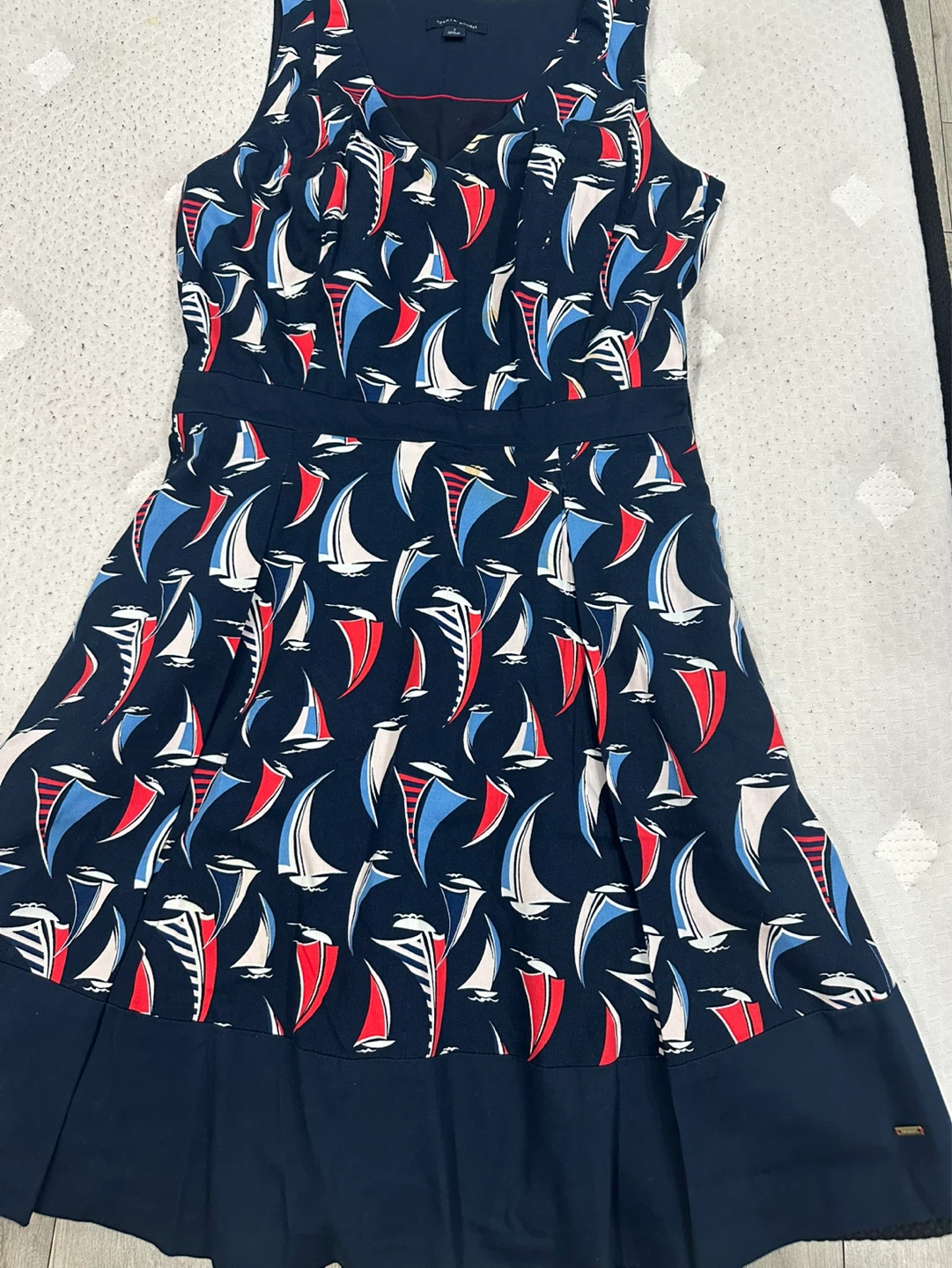 Tommy Hilfiger Navy Sailboat Print Dress Size 2 - photo 3
