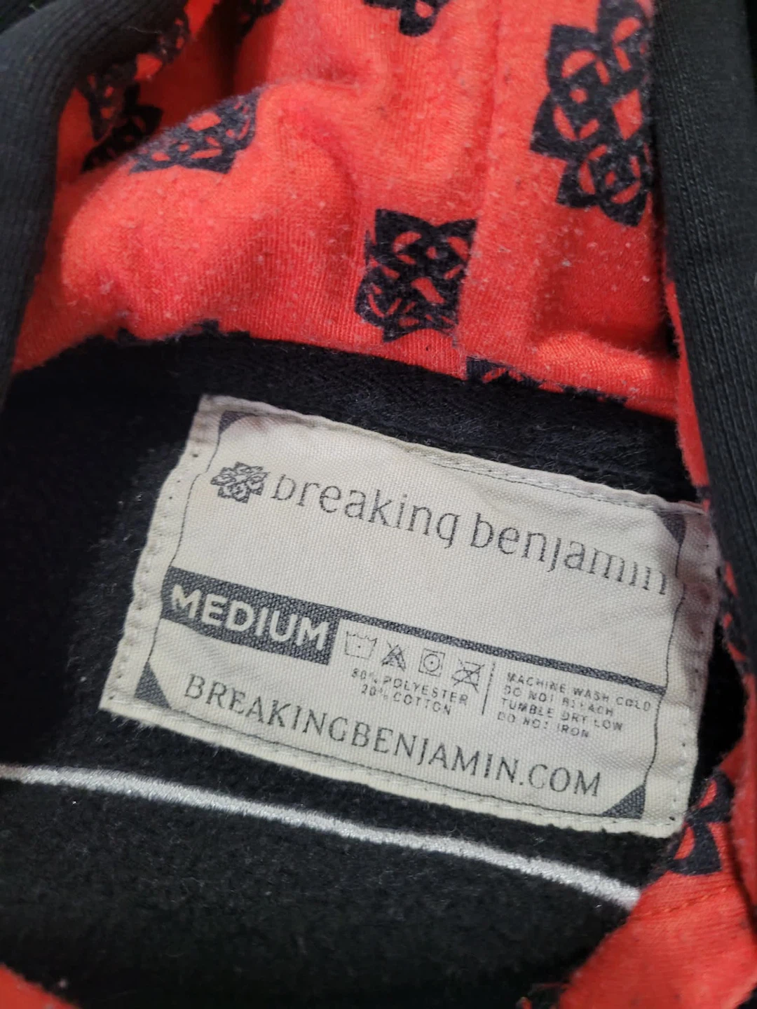 Breaking Benjamin band concert Black Hoodie size Medium - photo 3