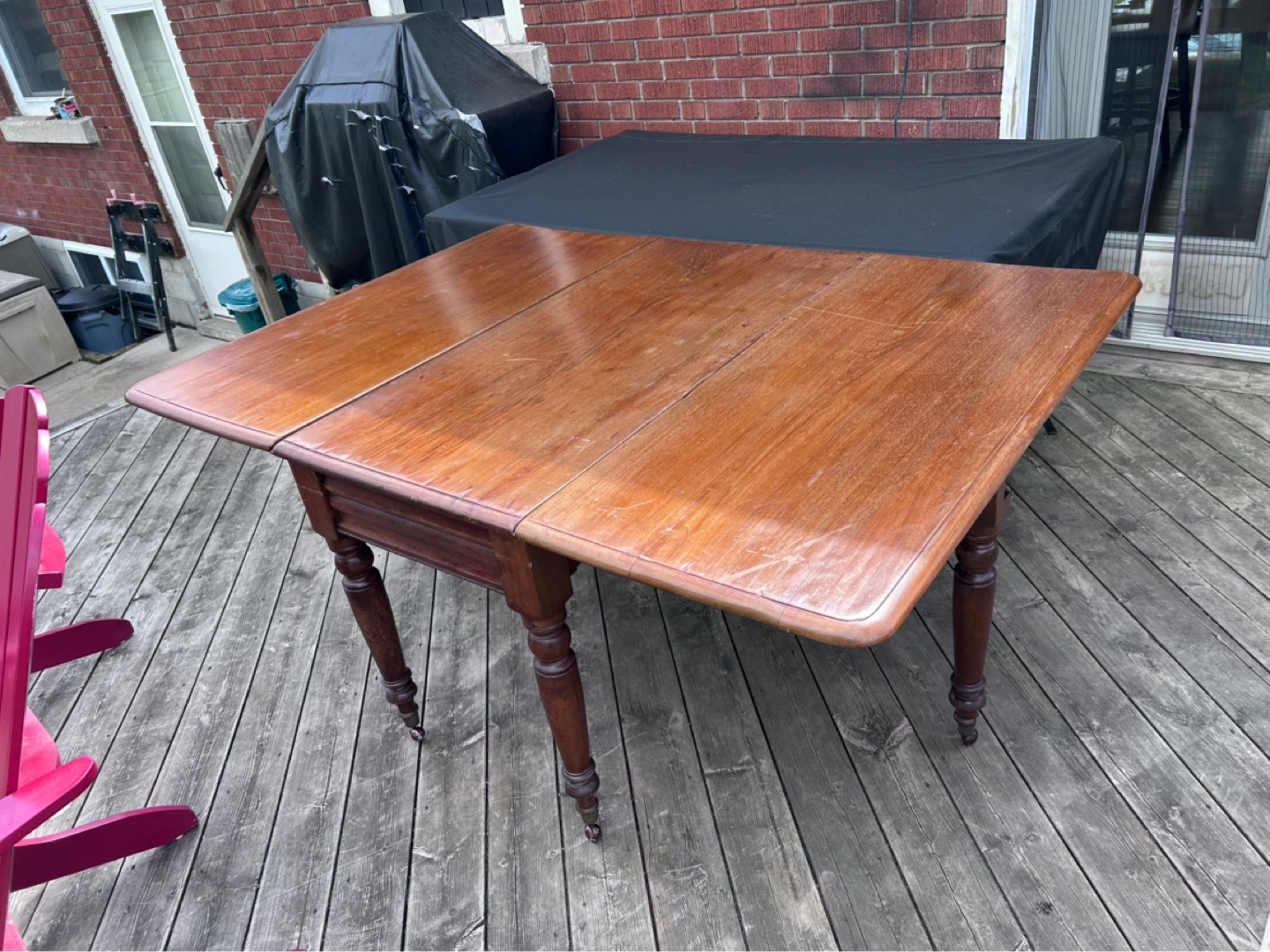 Drop-leaf Gateleg Dining Table - photo 4