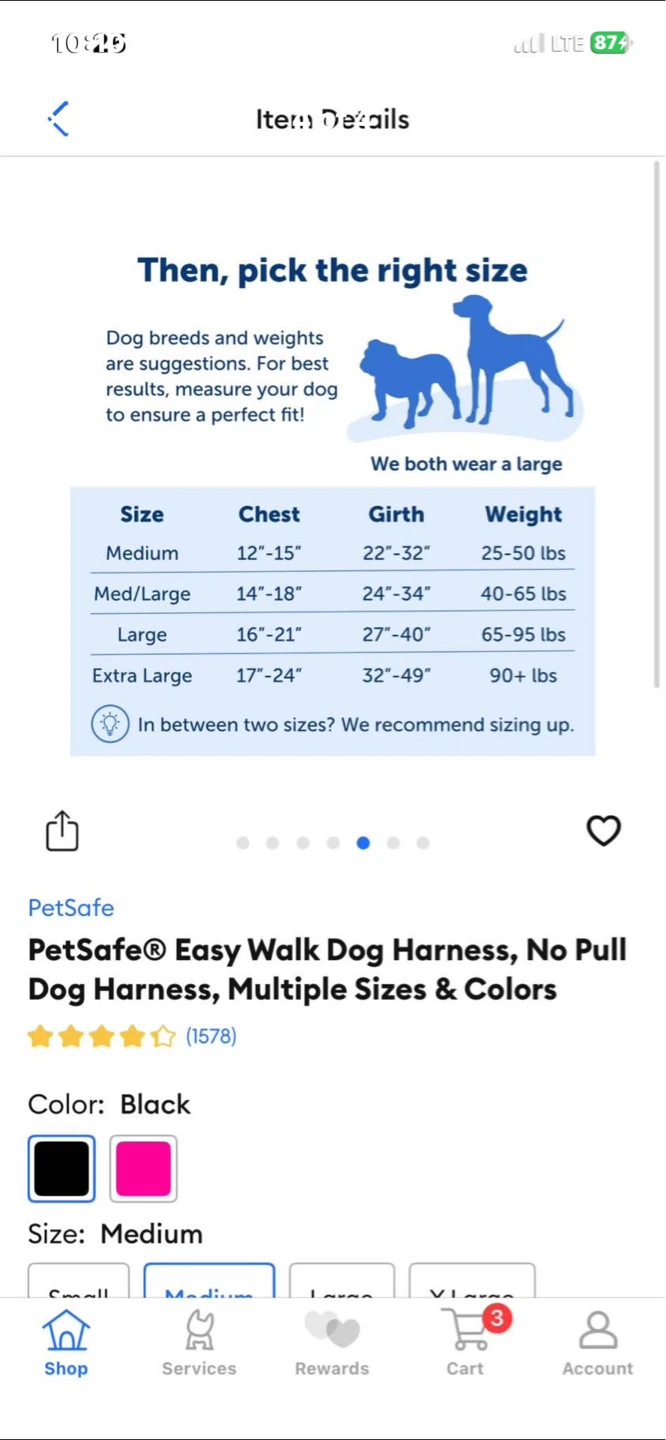 Large EasyWalk Dog Harness - photo 3