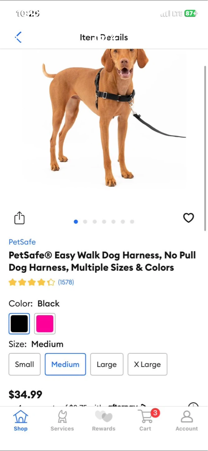 Large EasyWalk Dog Harness - photo 2