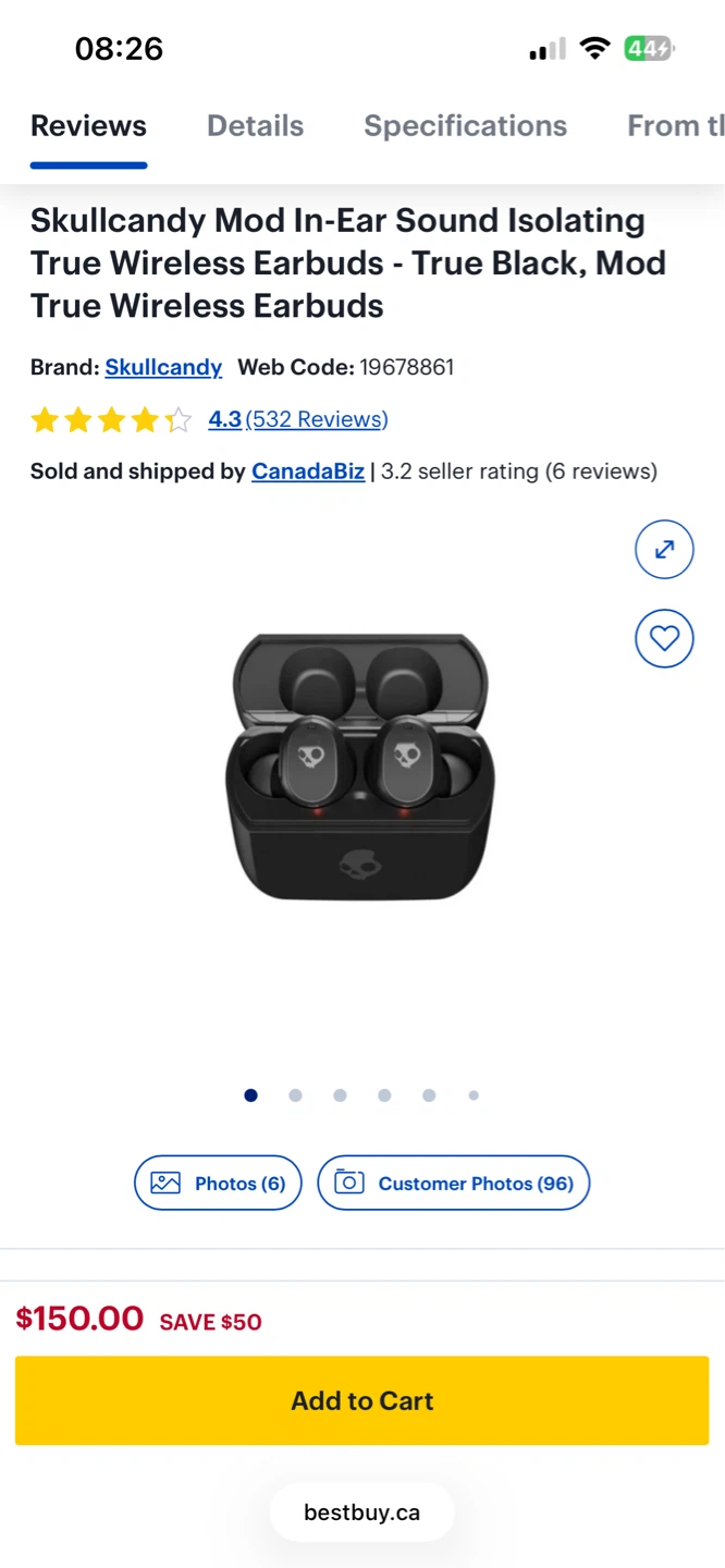 Skullcandy Mod In-Ear Sound Isolating True Wireless Earbuds - photo 4
