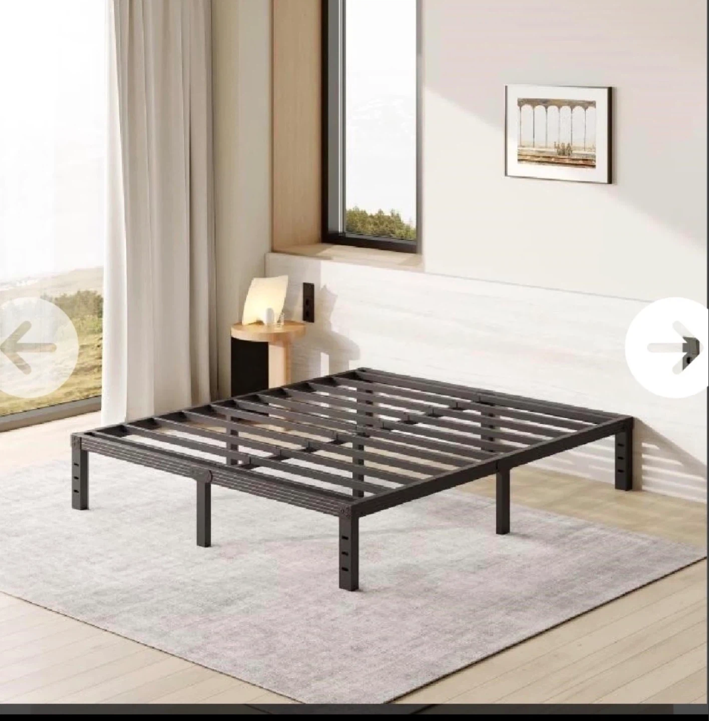 FSCHOS 12 Inch Queen Size Bed Frame, Heavy Duty
