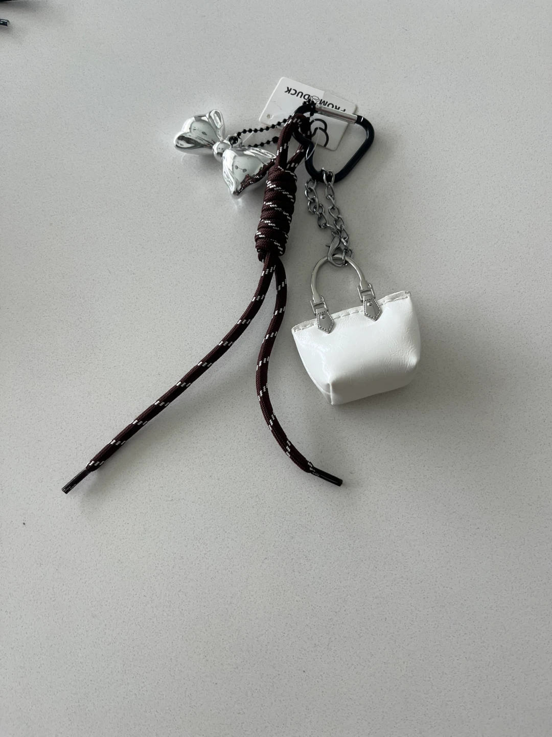 FROM THE DUCK keychain with bag charm