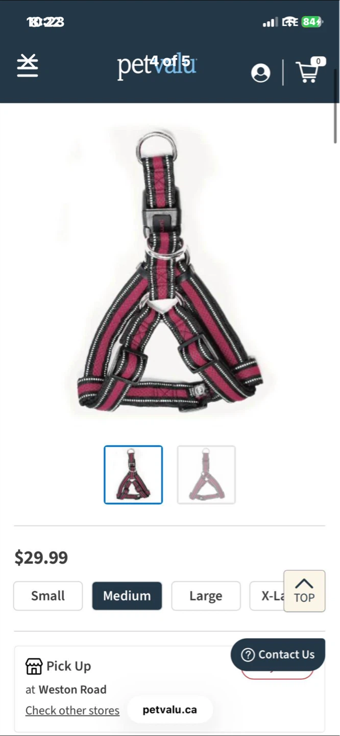 Medium Pink Dog Harness - photo 3