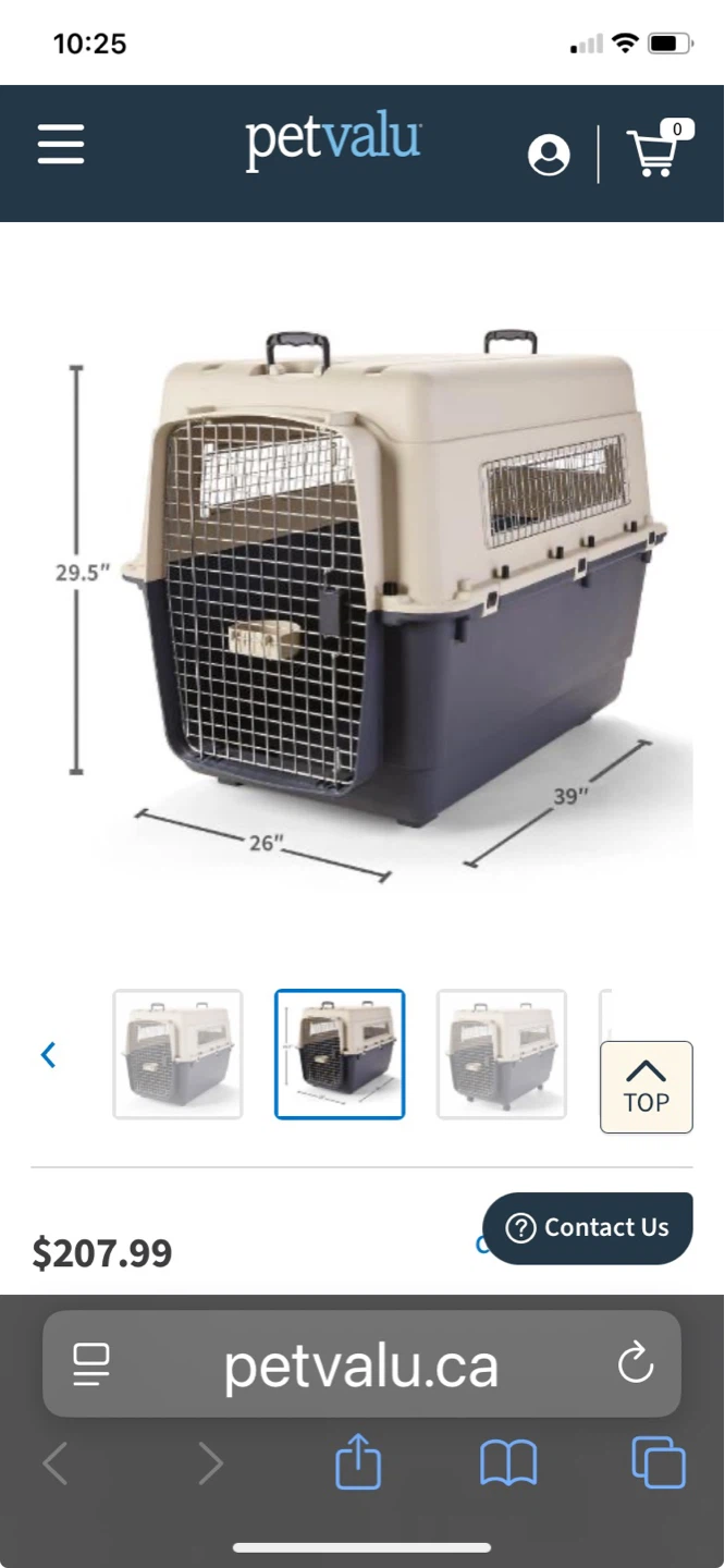 Pet Travel Carrier Crate 39" x 26" x 29.5"