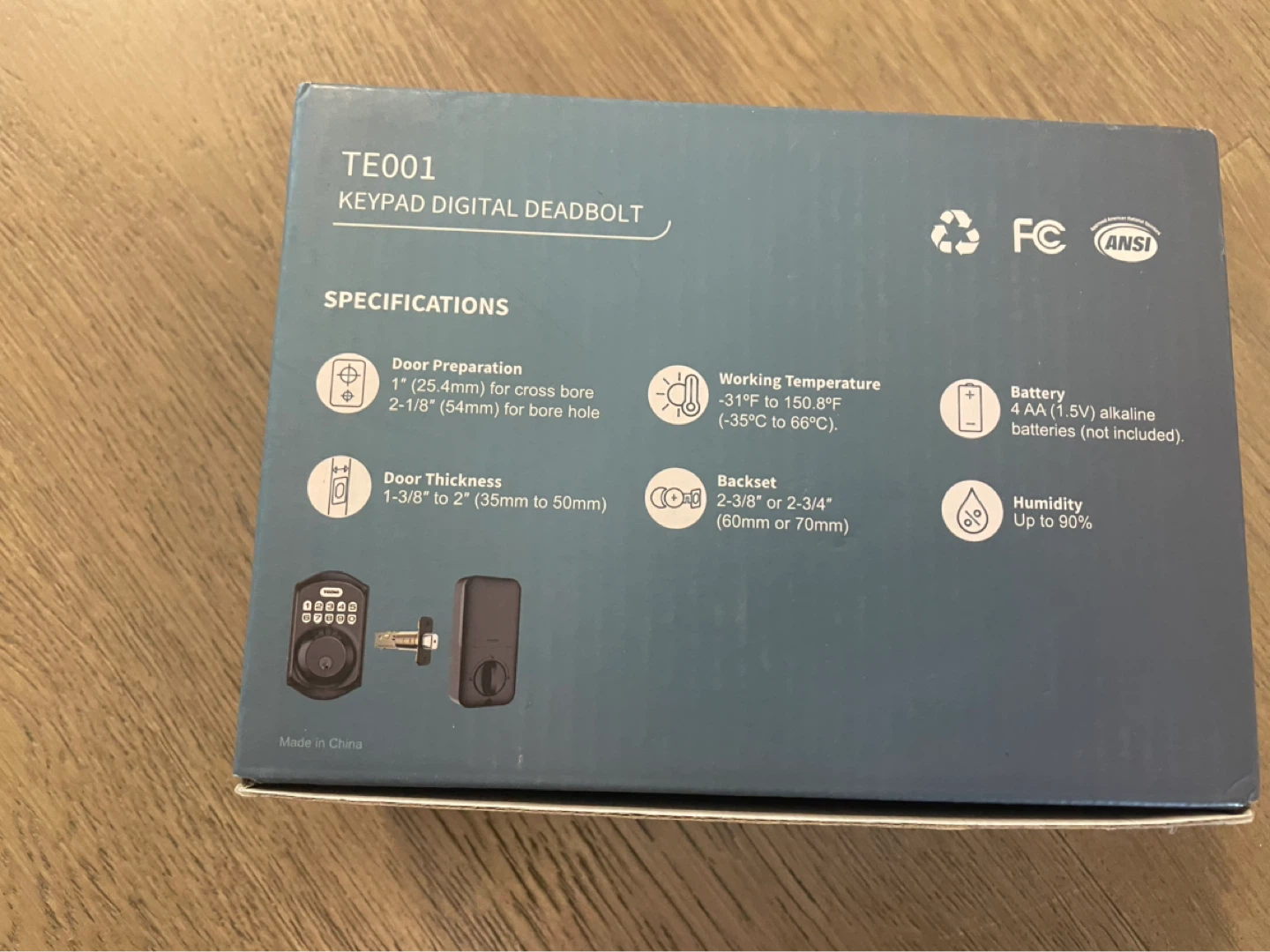 Teehoo TE001 Keypad Digital Deadbolt - photo 5
