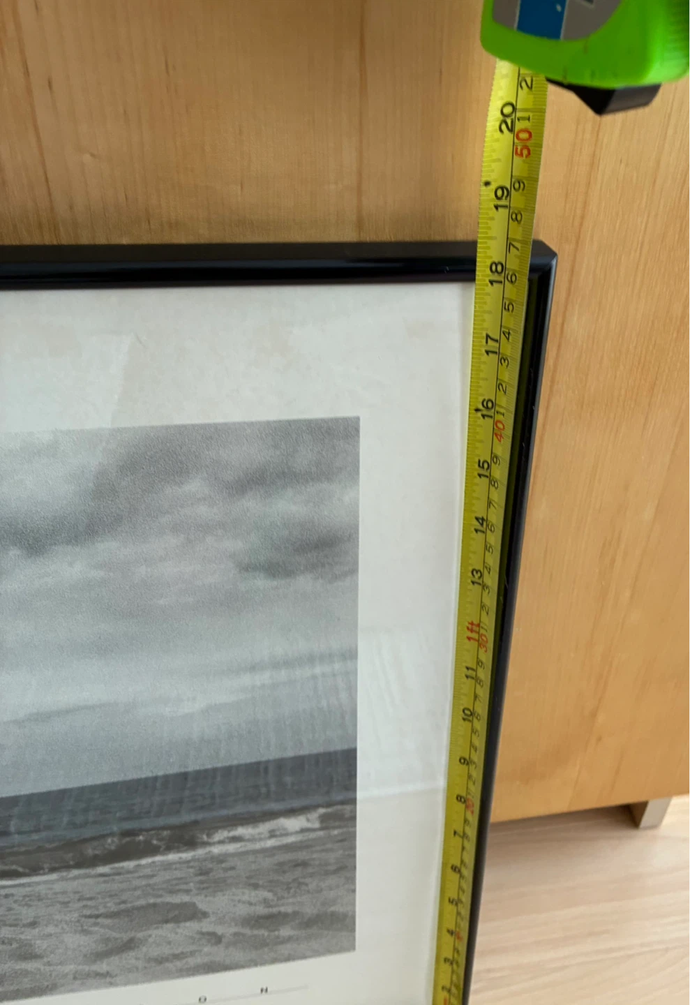 Black metal framed artwork  - ready to hang - photo 4