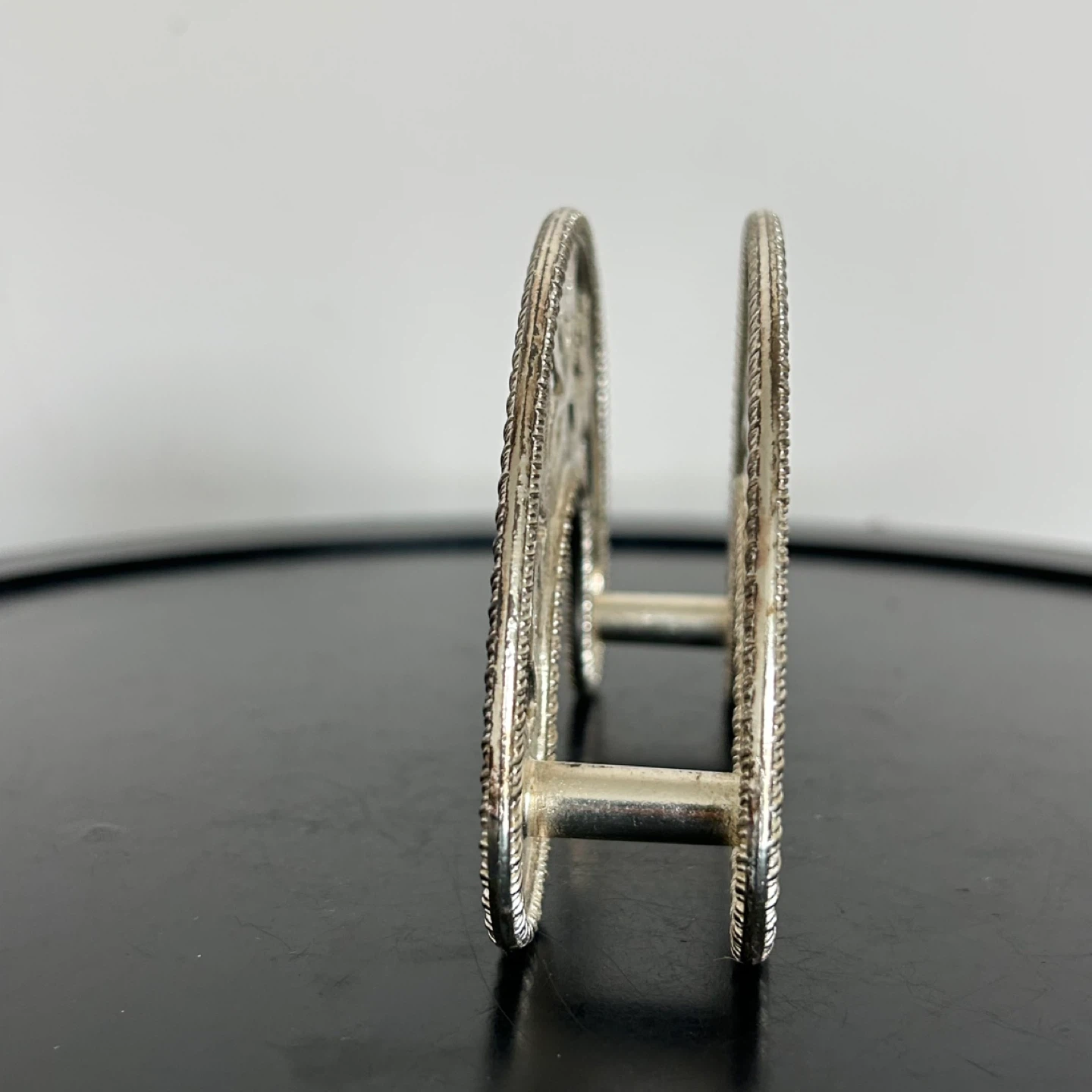 Vintage Italian Silver-Plated Napkin Holder - photo 5