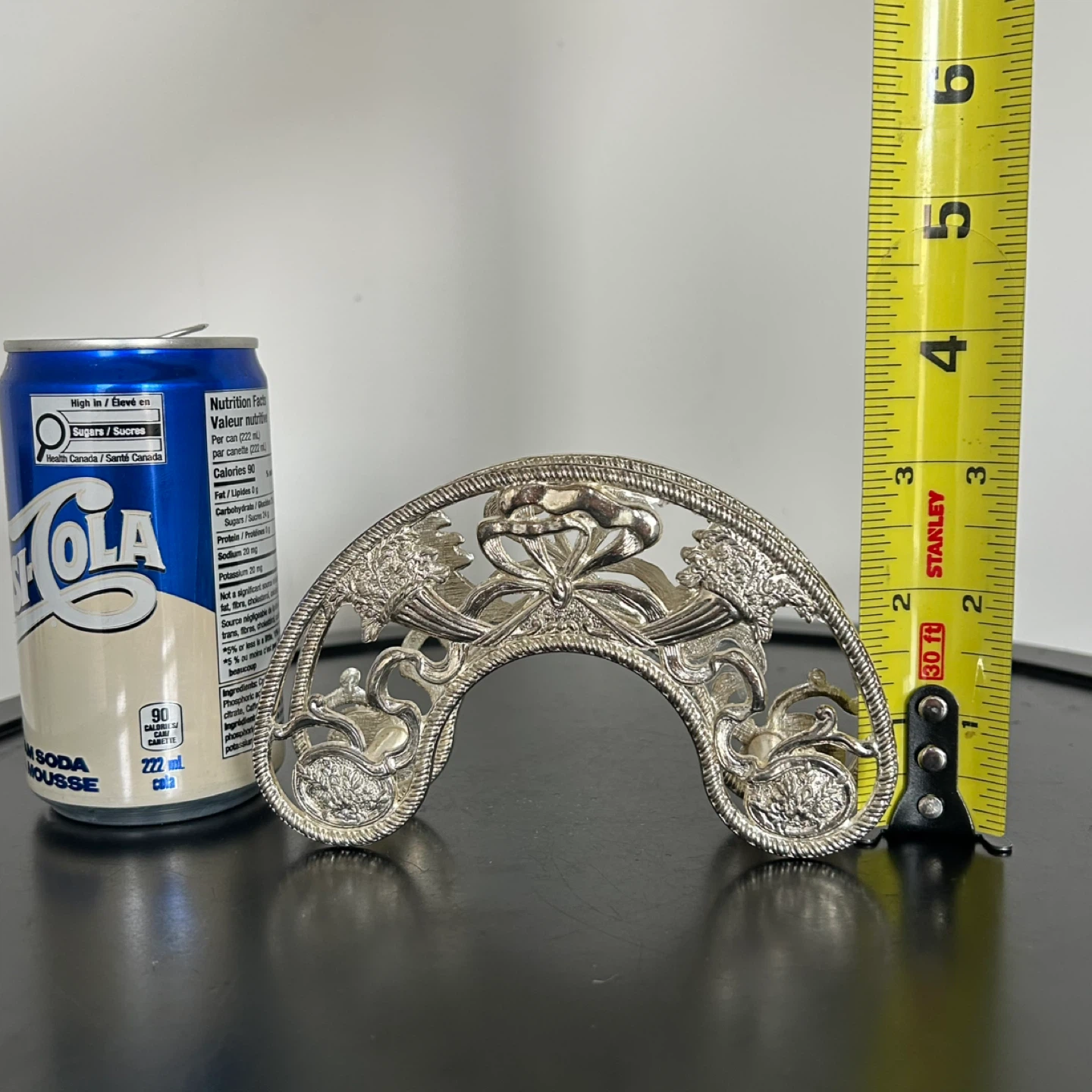 Vintage Italian Silver-Plated Napkin Holder - photo 3