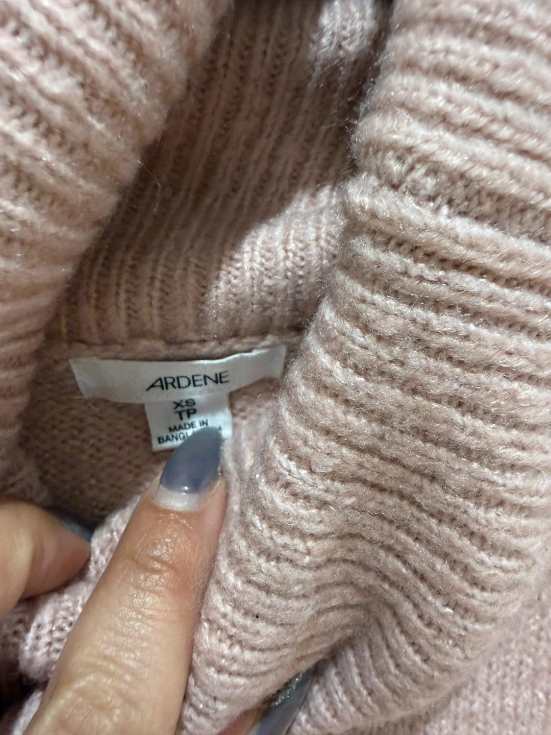 Ardene Pink Turtleneck Sweater - XS - photo 3
