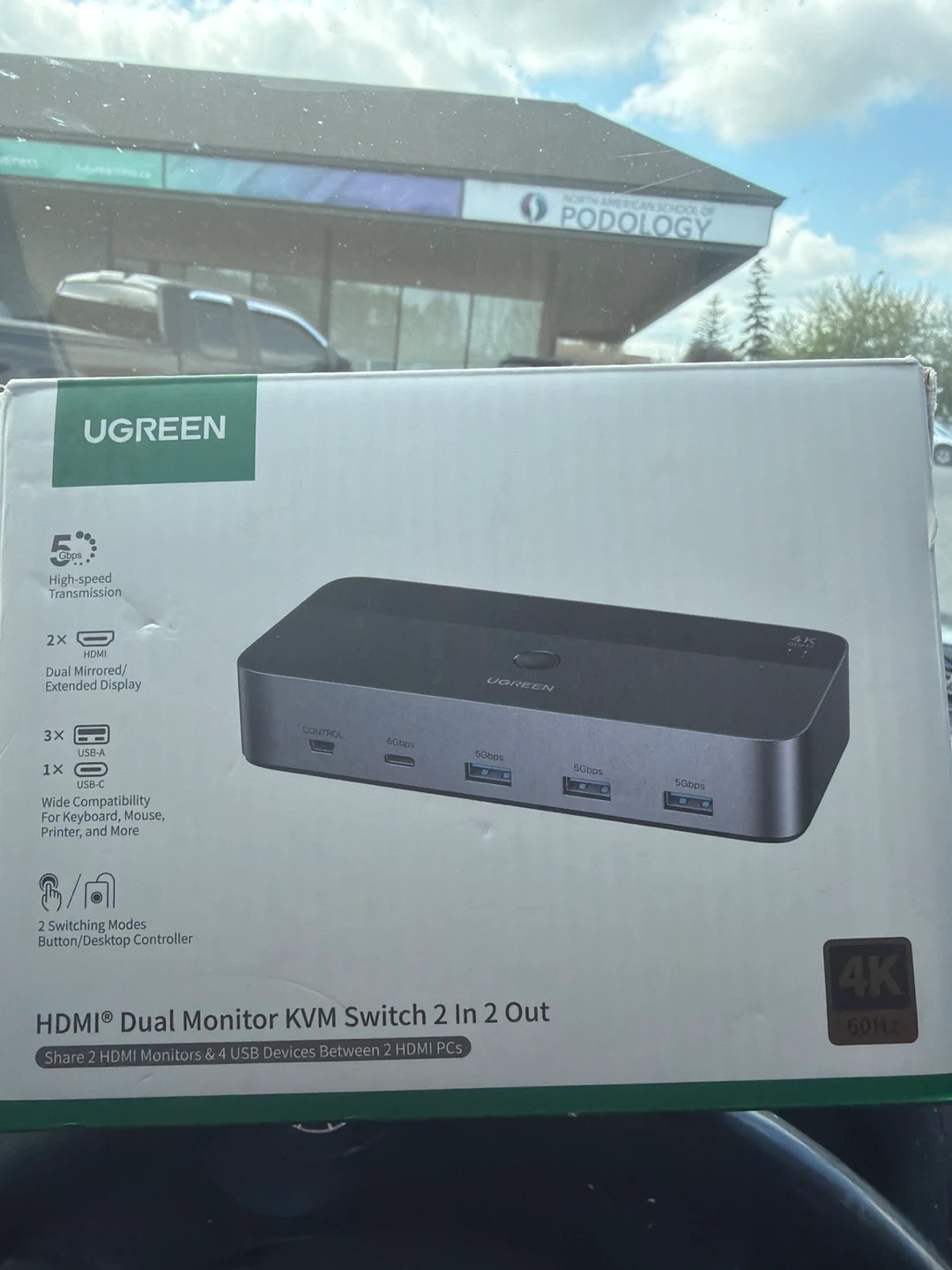UGREEN HDMI Dual Monitor KVM Switch 2 In 2 Out 4K 60Hz - photo 2