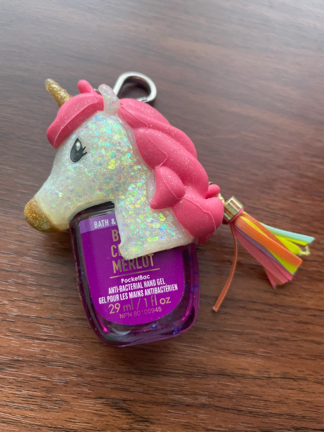 Bath & Body Works Merlot PocketBac Hand Gel with Unicorn Holder