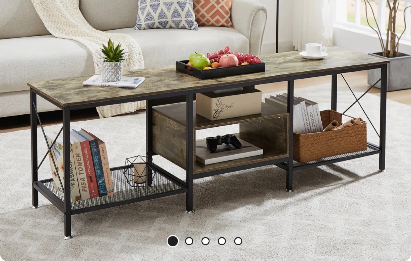Rustic Wood TV Stand - photo 2