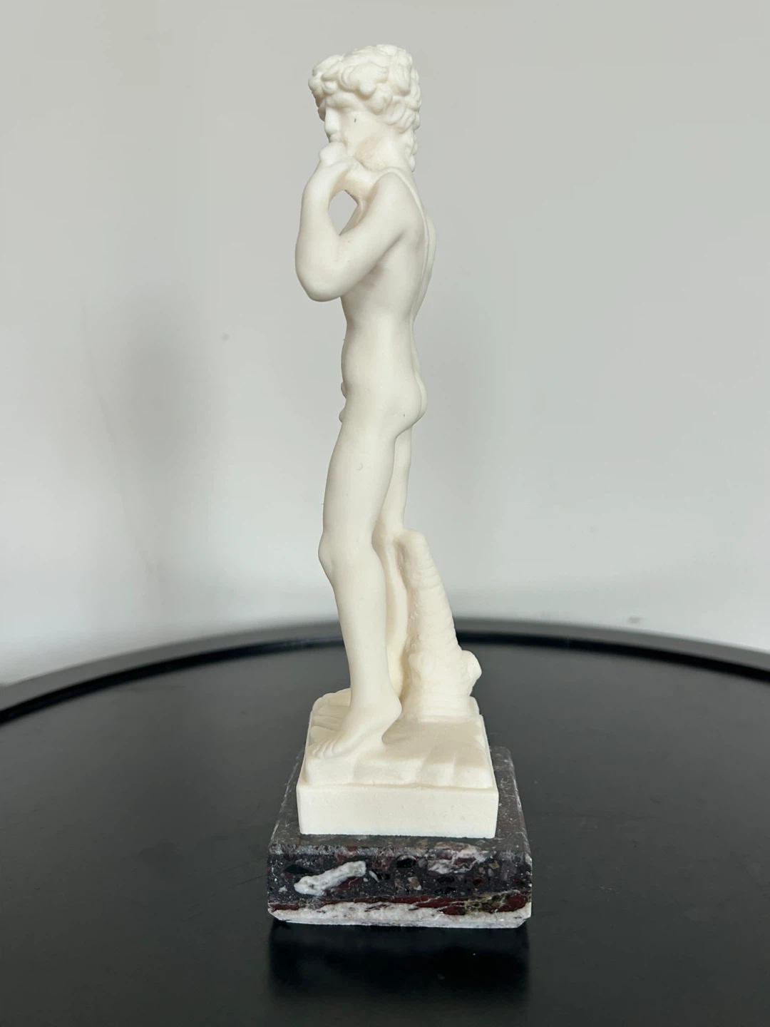 Vintage Italian Alabaster Michelangelo’s David Statue - 7” - photo 4