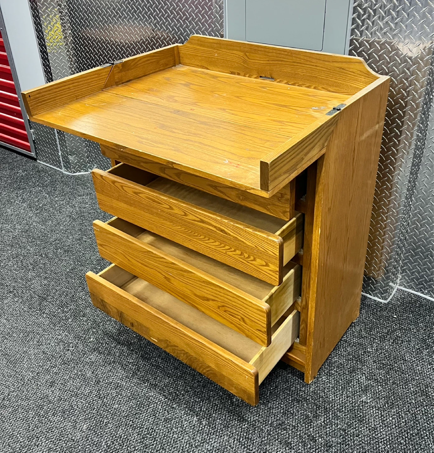 Wooden Flip Top Dresser/Standing Desk-Free Delivery 🚚 NYC & NJ - photo 2