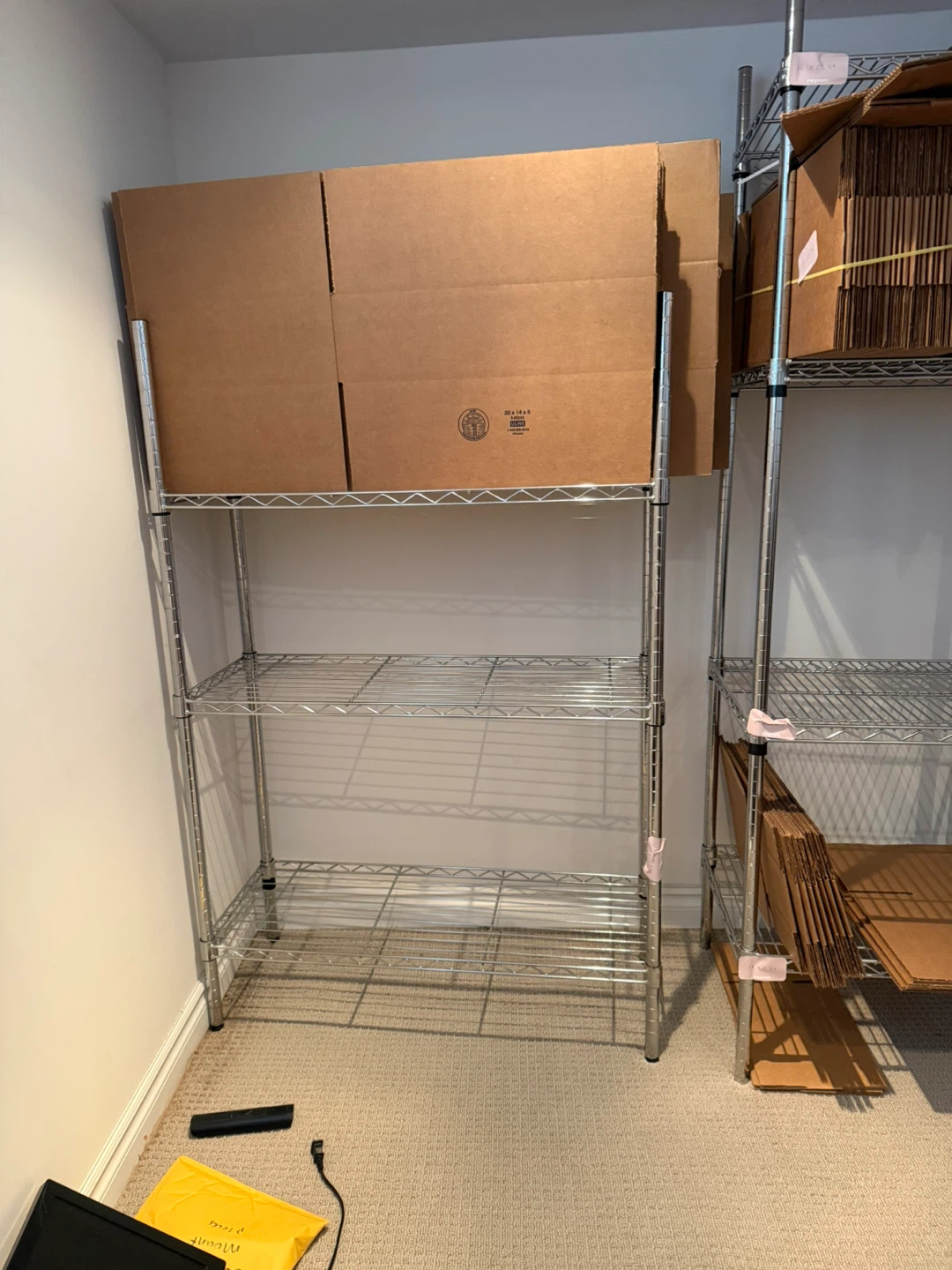 Moving sale - ULINE Canada Chrome Wire Shelving Unit - photo 2
