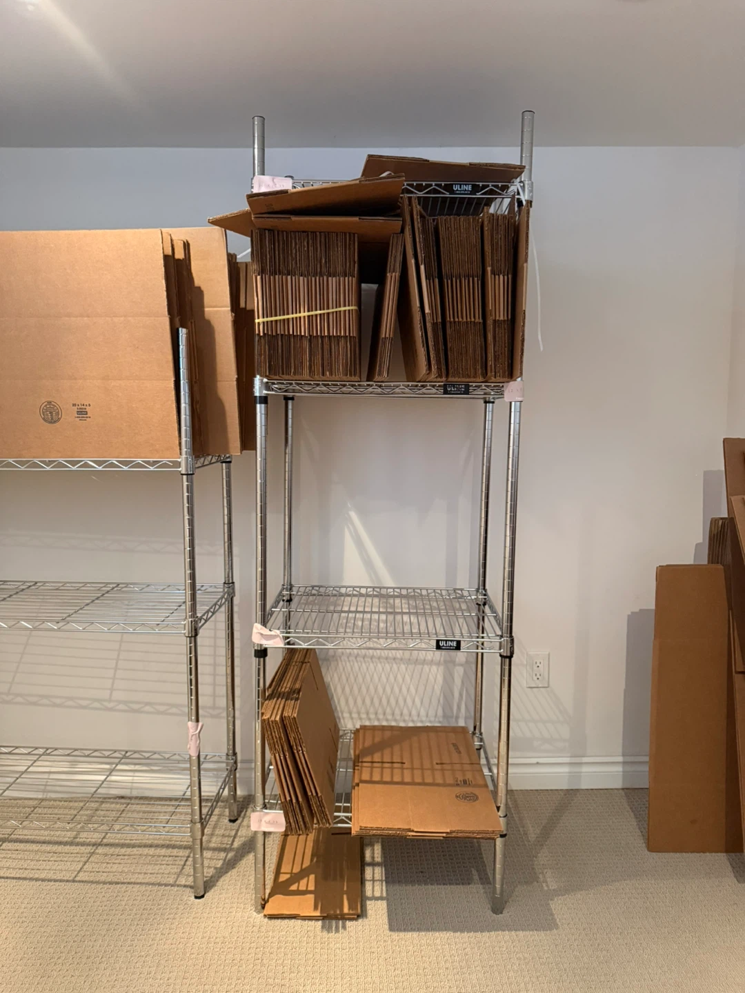 Moving sale - ULINE Canada Chrome Wire Shelving Unit
