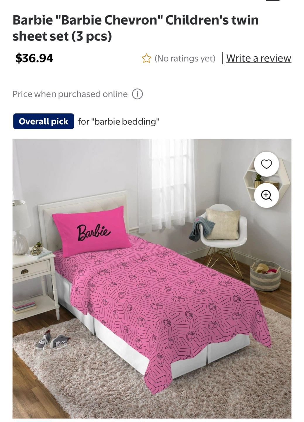 New Barbie Twin Sheet Set (3 pcs) - photo 3