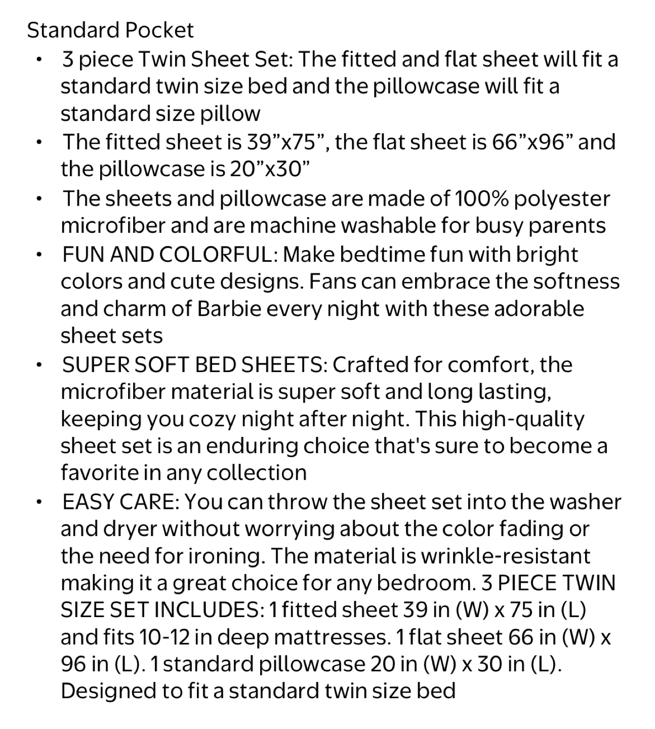 New Barbie Twin Sheet Set (3 pcs) - photo 4