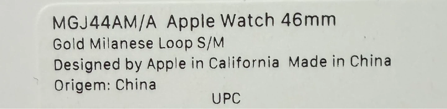 Apple Watch Milanese Loop Band – 46mm – Gold – S/M - photo 3