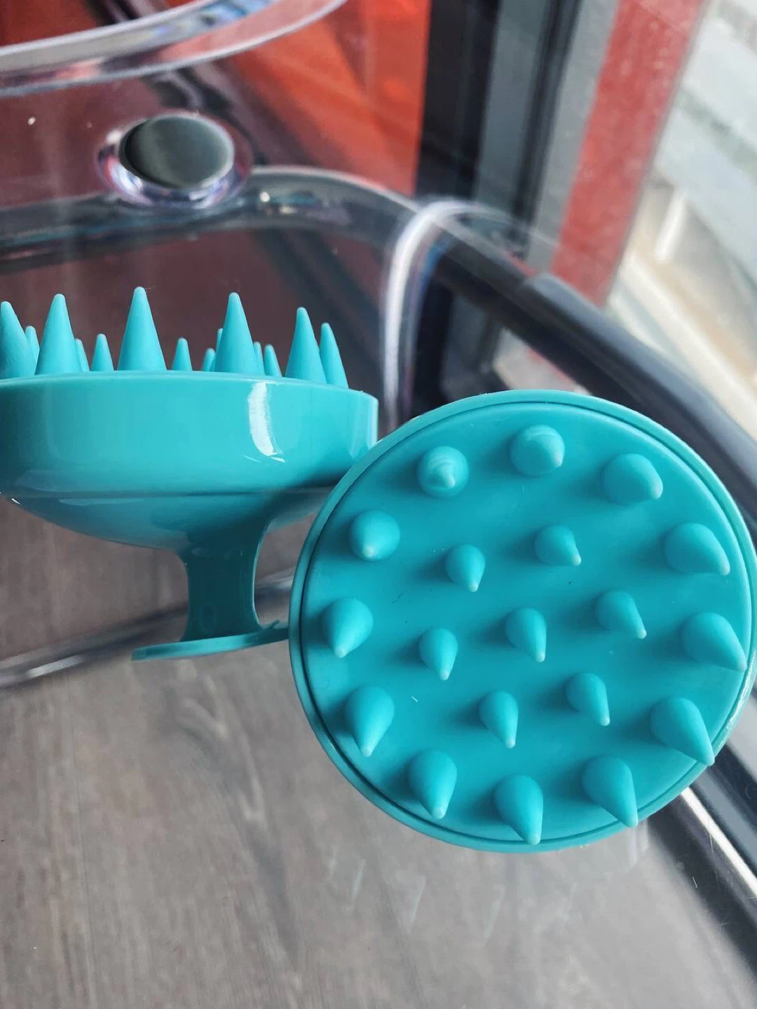Manual wet and dry hair massager blue - photo 2