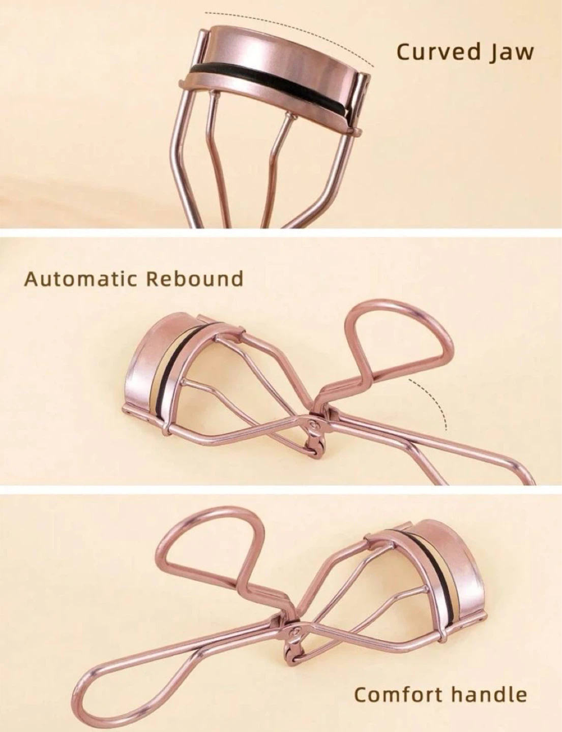 Portable eyelash curler rose pink - photo 5