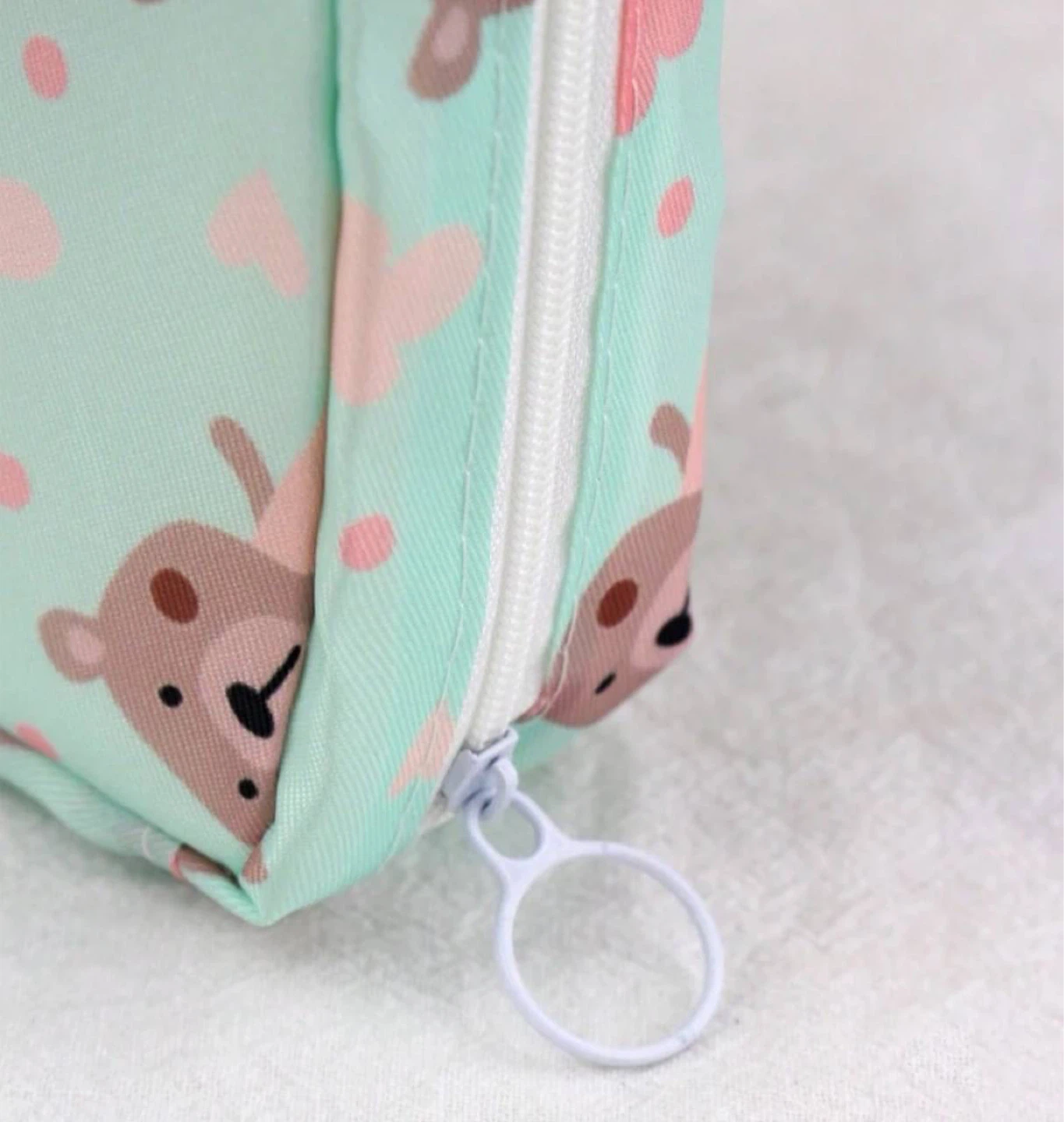 Mini travel makeup bag , cosmetic / pads organizer - photo 5