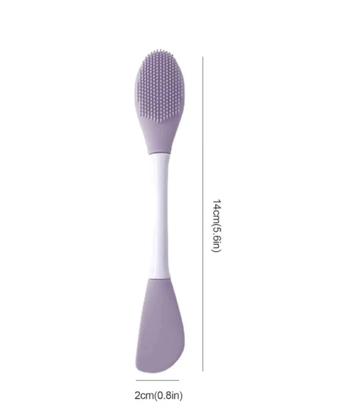 Double head silicone face mask brush , massager , spatula - photo 5