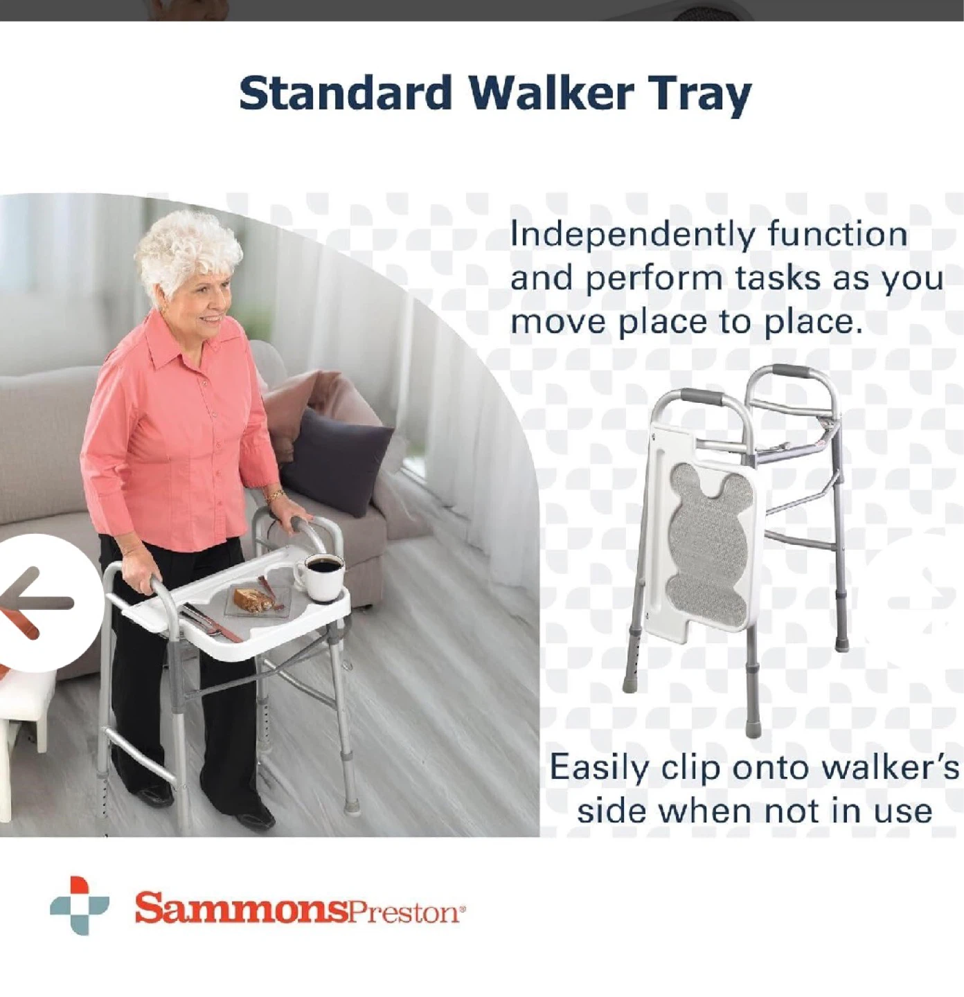 Sammons Preston Rollator Medical Tray Walker Attac - photo 3