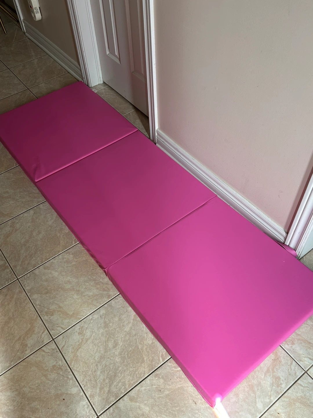 Pink Folding Exercise Mat - photo 2