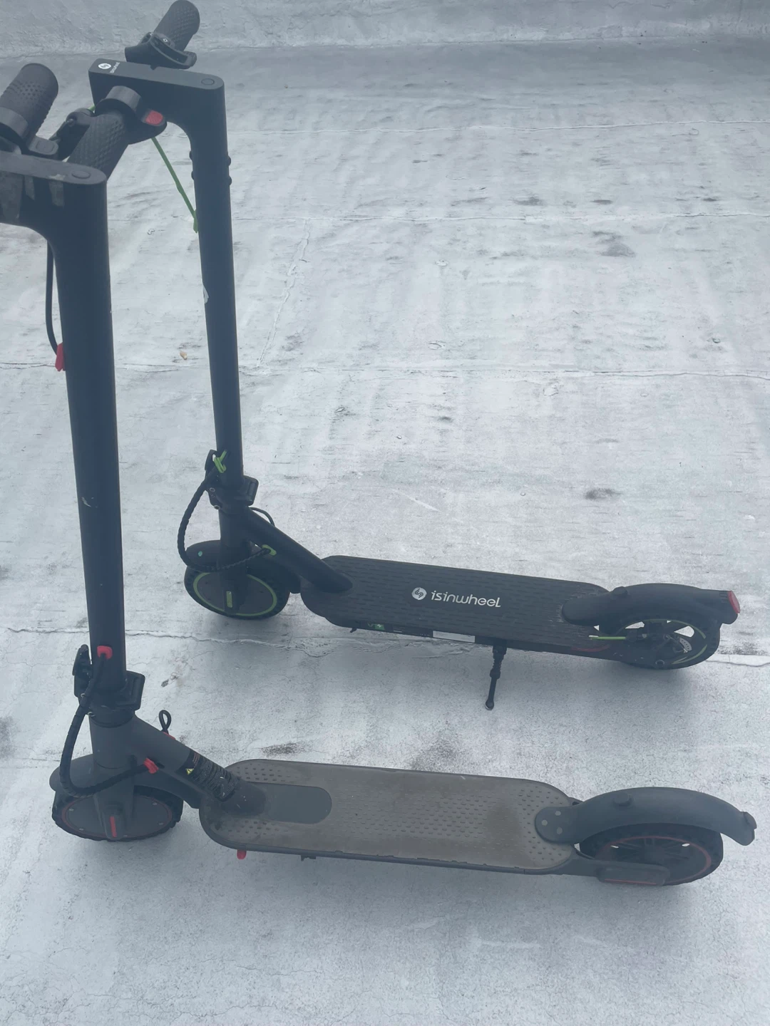 Two electric scooters