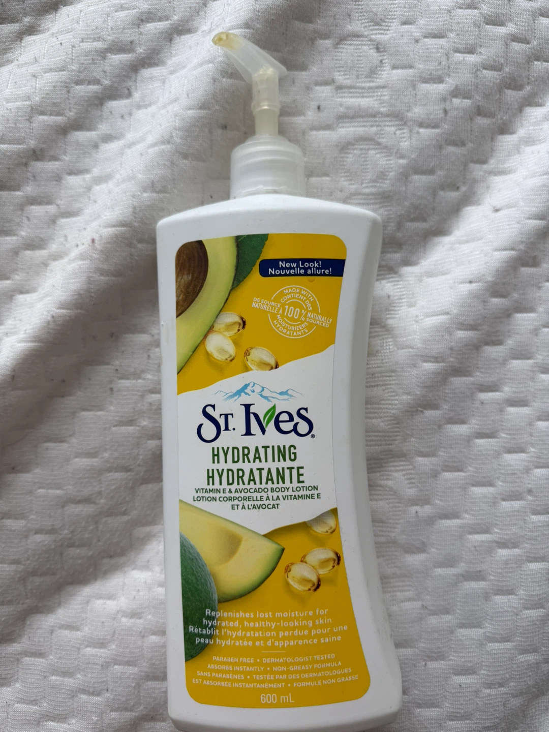 Free half bottle of St. Ives Hydrating Body Lotion