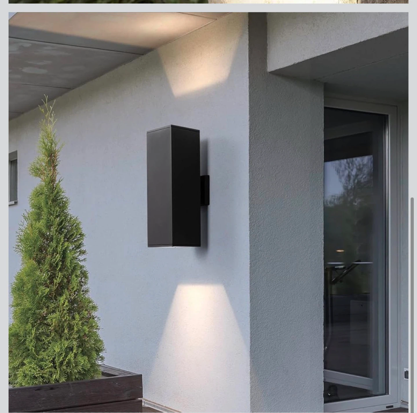 Mirrea Modern Outdoor Porch Patio Light 2 Pack