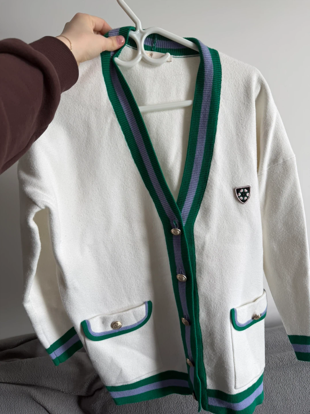 Maje White Cardigan