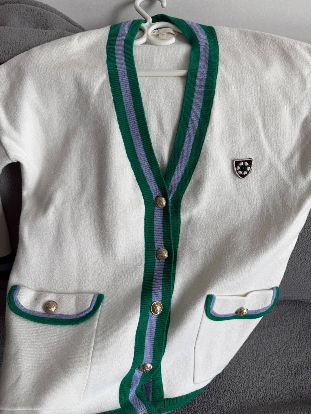 Maje White Cardigan - photo 2