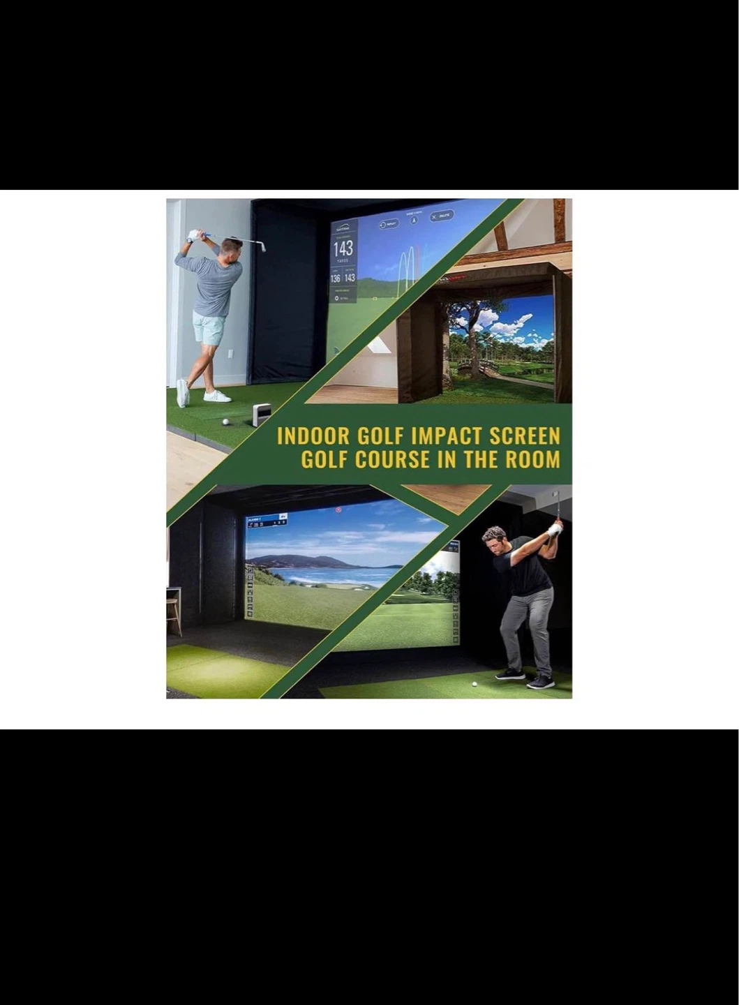 Indoor Golf Impact Screen and Accessories - photo 5