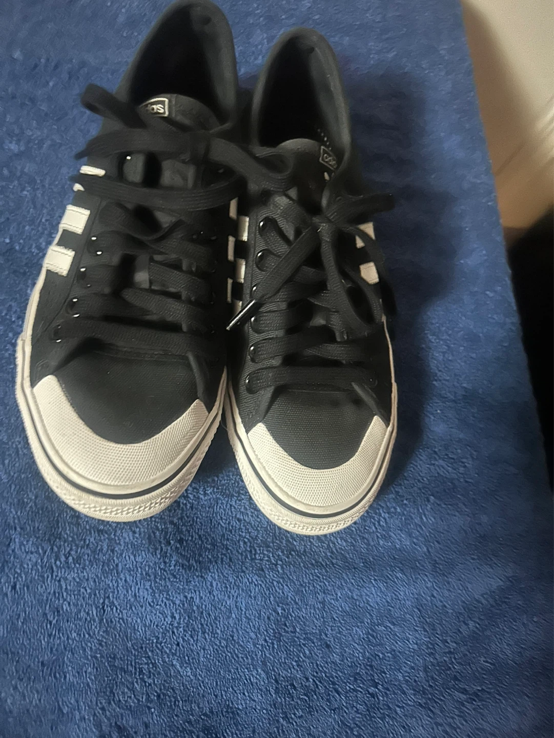 Adidas Nizza Shoes - Black and White