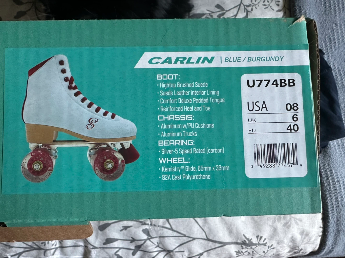 Carlin Candi Girl Blue/Burgundy Roller Skates - photo 3