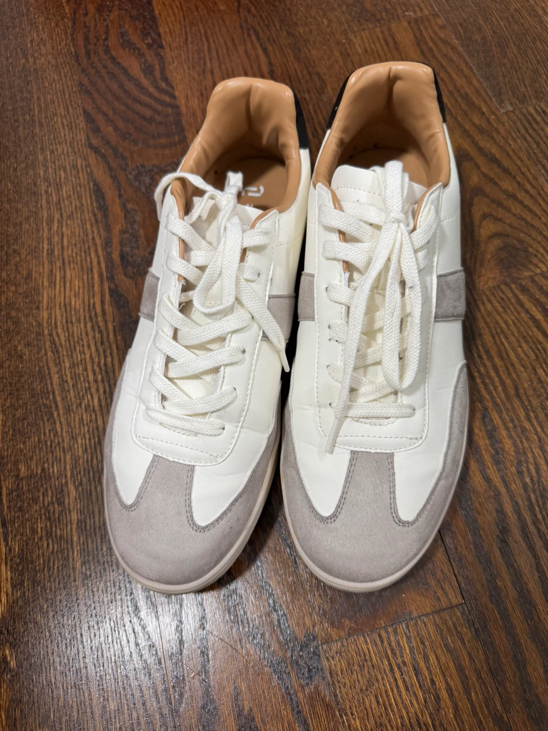 Genuine leather sneakers.Size10,$98