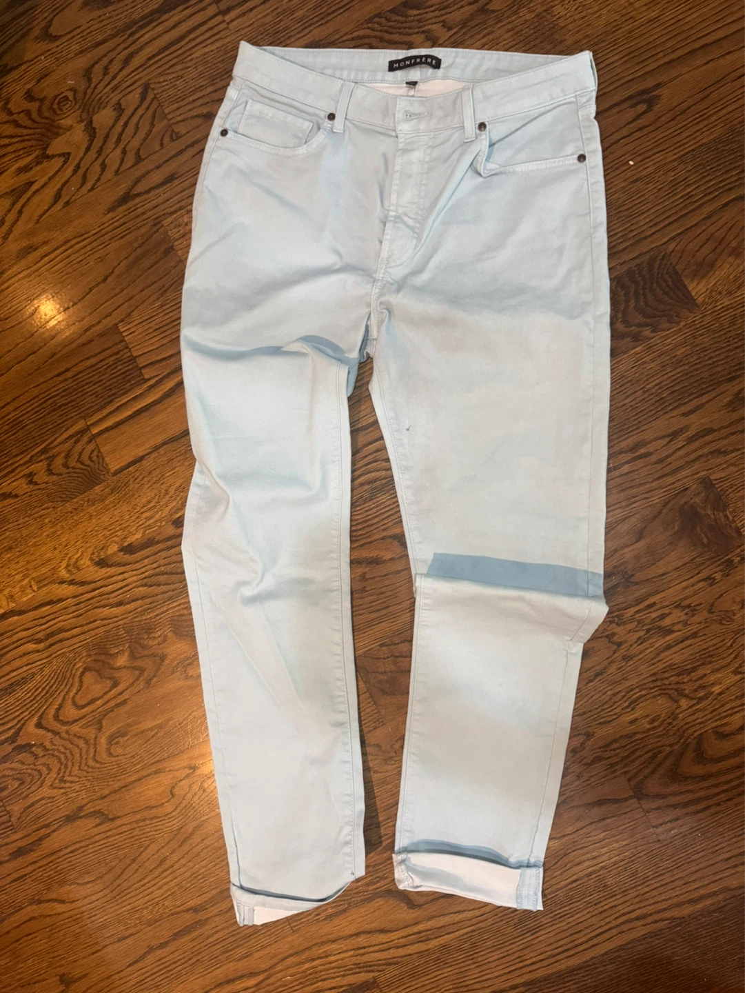 MONFRÈRE Light Blue Wash Denim Jeans Size 34
