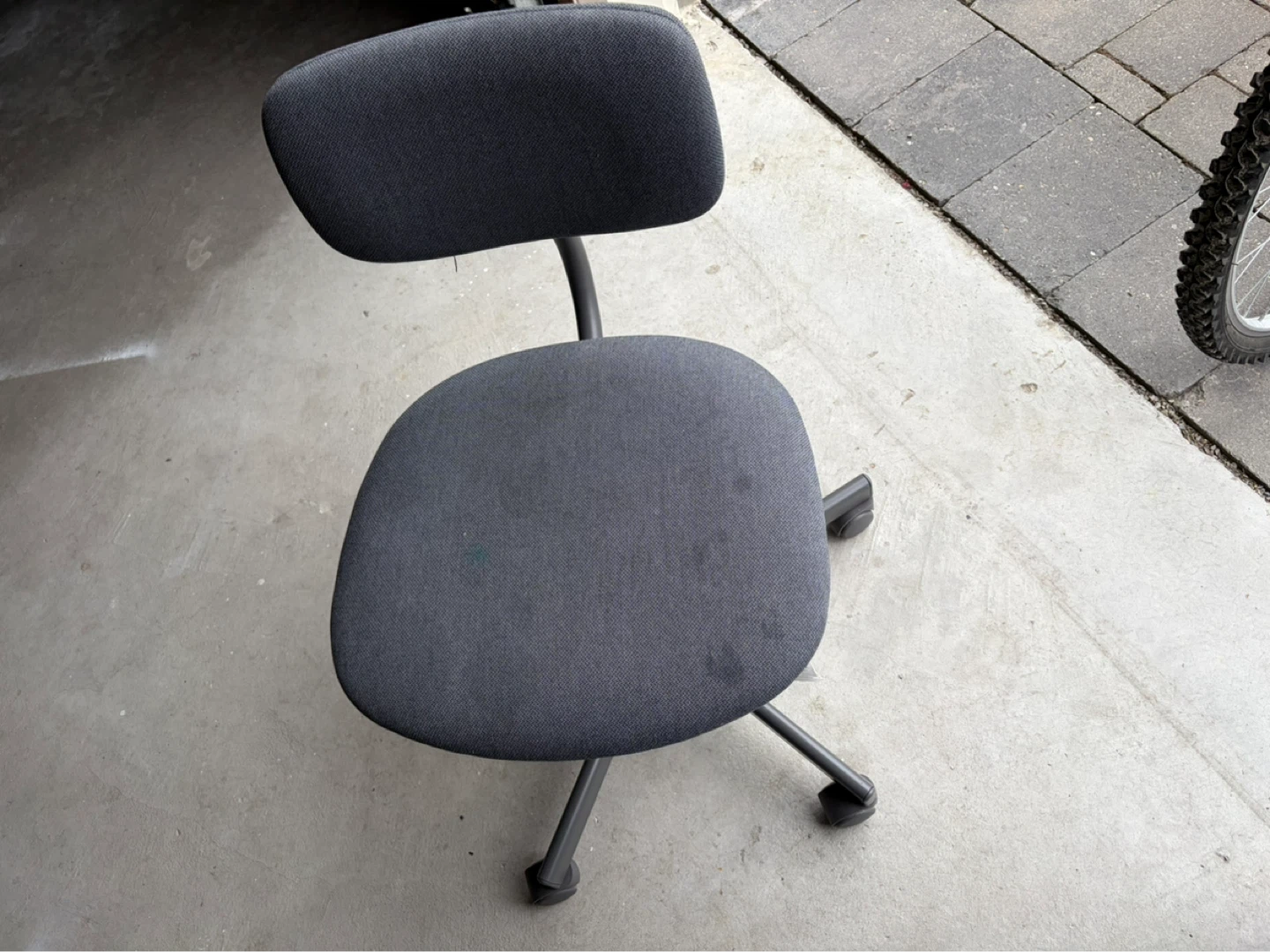 Dark Grey Office Chair with Wheels