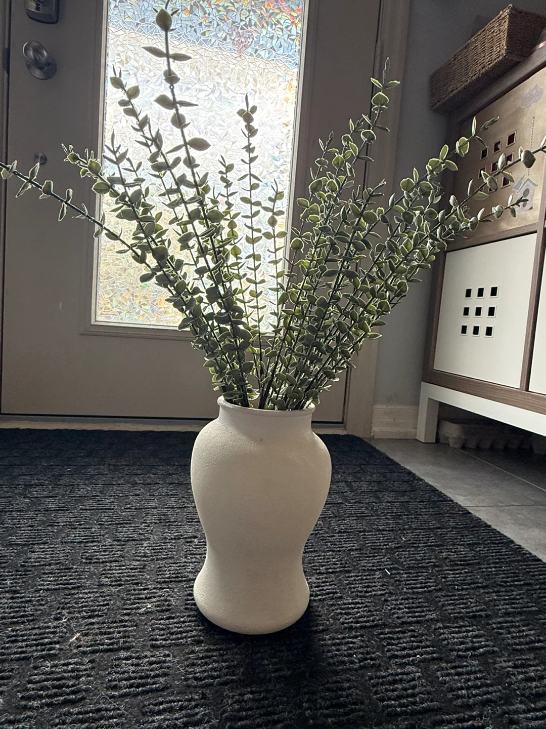 Decorative Ceramic Vases with Handles - Beige and White - photo 3