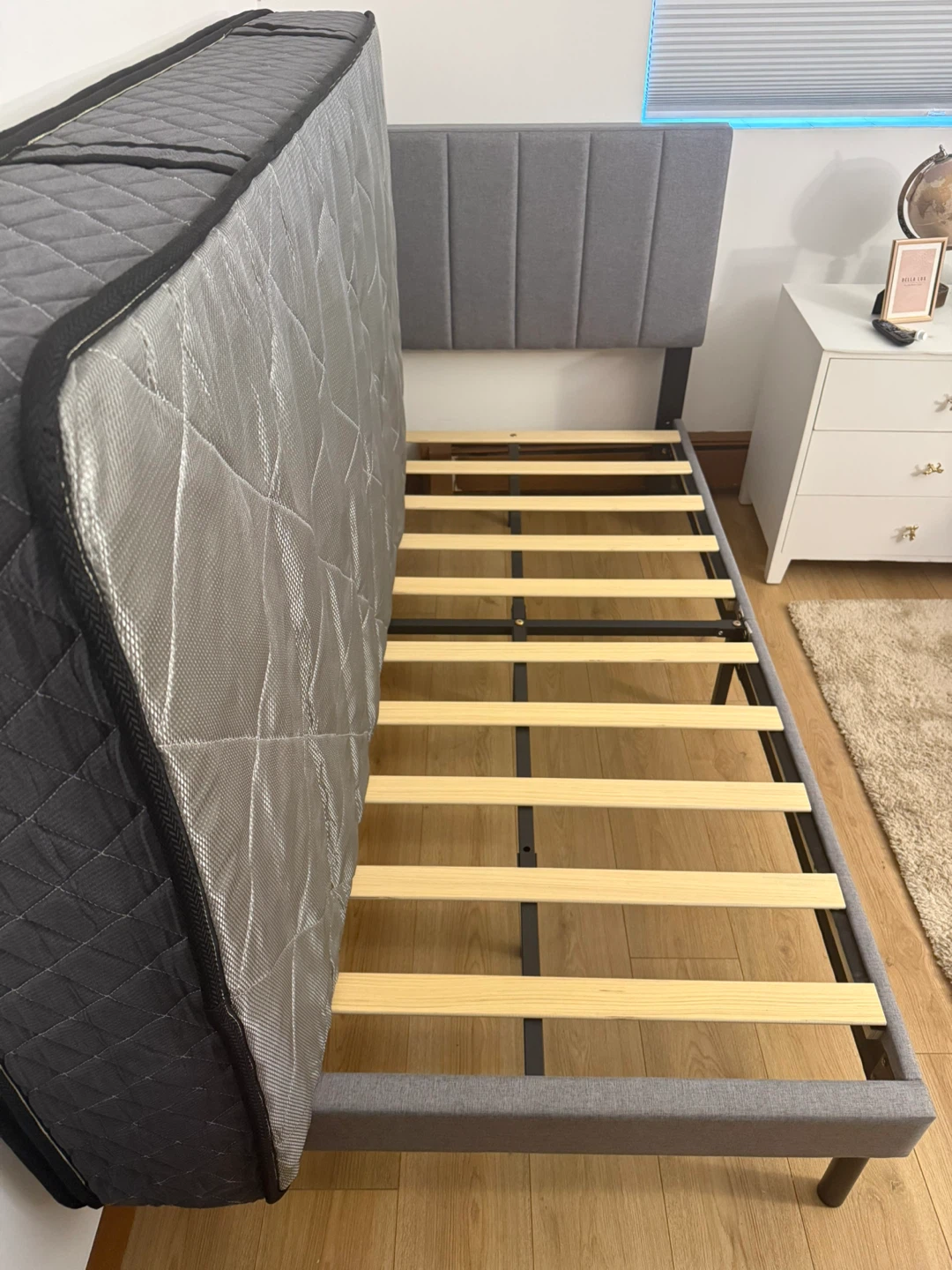 Twin Bed Set  (Frame + Mattress + Waterproof Protector) - photo 4