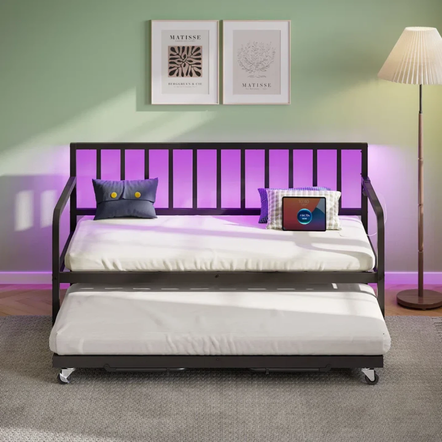 Twin Black Metal Daybed